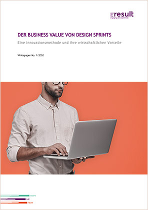 Titelbild des White Papers "Der Business Value von Design Sprints".