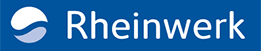 Logo Rheinwerk auf blauem Grund