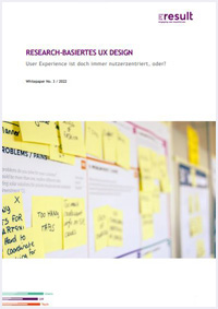 Titelbild des Whitepapers "Research-basiertes UX Design"