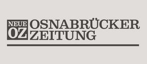 Schwarzweiß Logo der neuen Osnabrücker Zeitung.