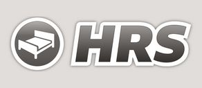 Schwarzweiß Logo der HRS GmbH.