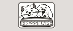 Schwarzweiß Logo der Fressnapf Holding SE.