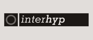 Schwarzweiß Logo der Interhyp AG.