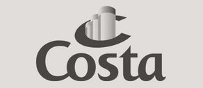 Schwarzweiß Logo des Costa Crociere S.p.A.