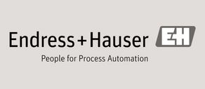 Schwarzweiß Logo der Endress+Hauser AG.