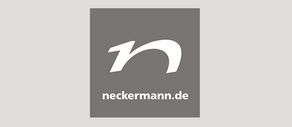 Schwarzweiß Logo des Versandhandel Neckermann. 